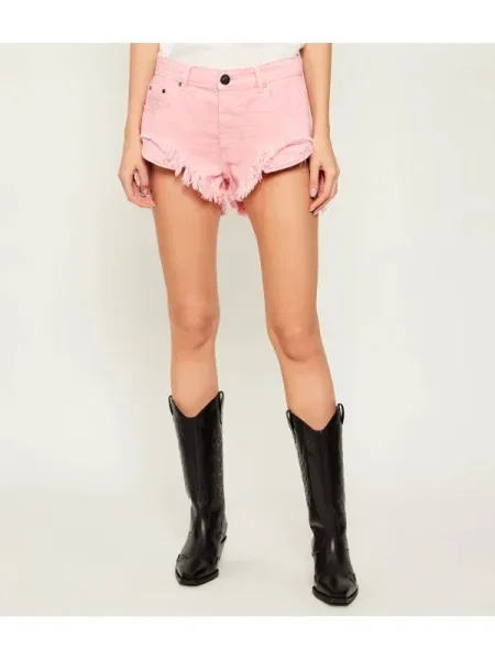 One Teaspoon De blugi pantaloni scurți ROLLERS | Relaxed fit | low waist roz