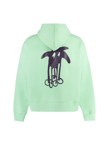 Bluza z kapturem Palm Angels zielona