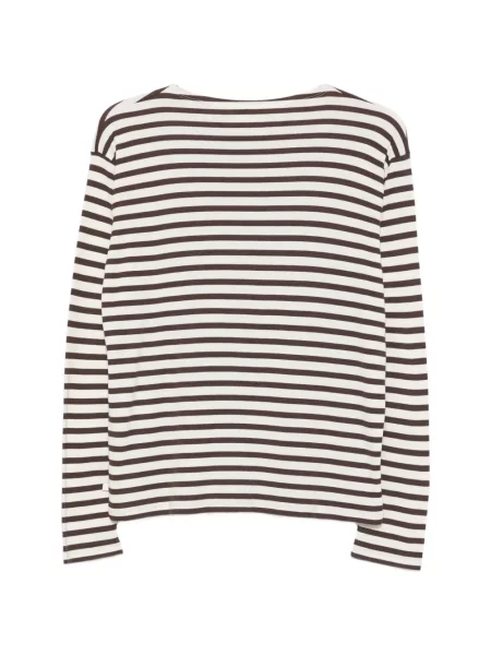 Lung tricou Closed cu dungi maro