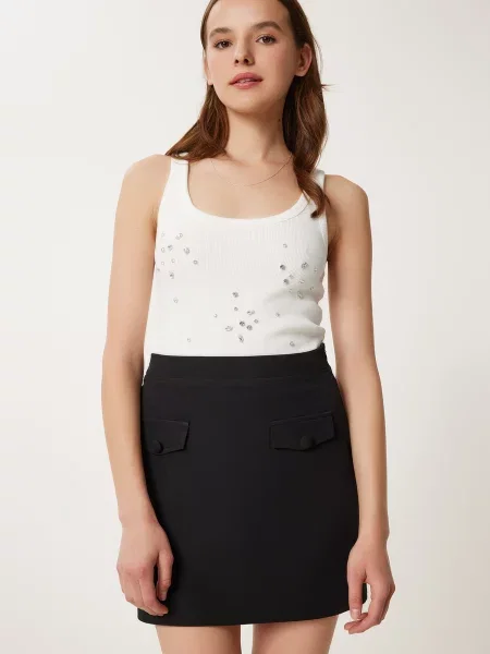 Happiness İstanbul Fustă negru