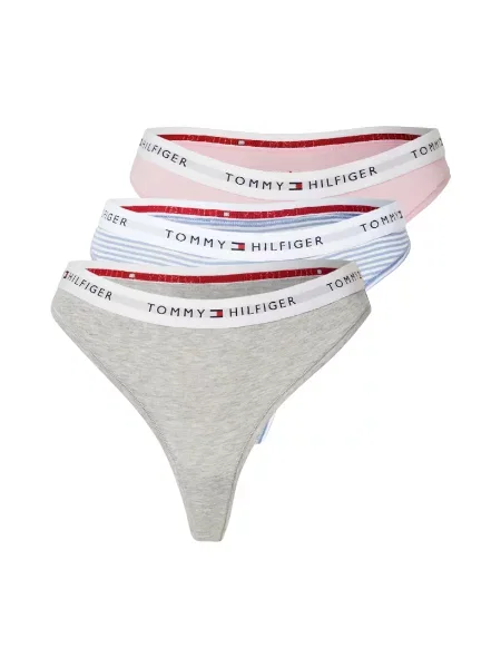 Tommy Hilfiger Underwear Tanga albastru deschis / gri amestecat / rosé alb