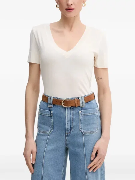 Scurt tricou Mos Mosh cu decolteu în V