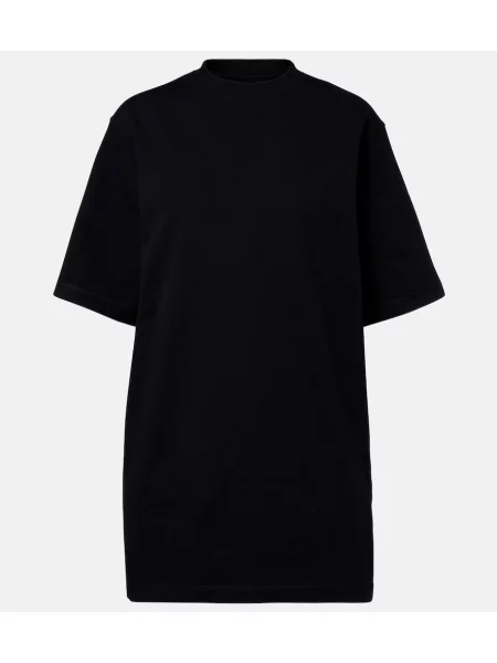 Tricou supradimensionat Phoebe Philo din jerseu negru