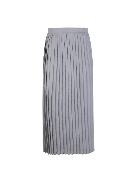 Spódnica midi Mm6 Maison Margiela szara