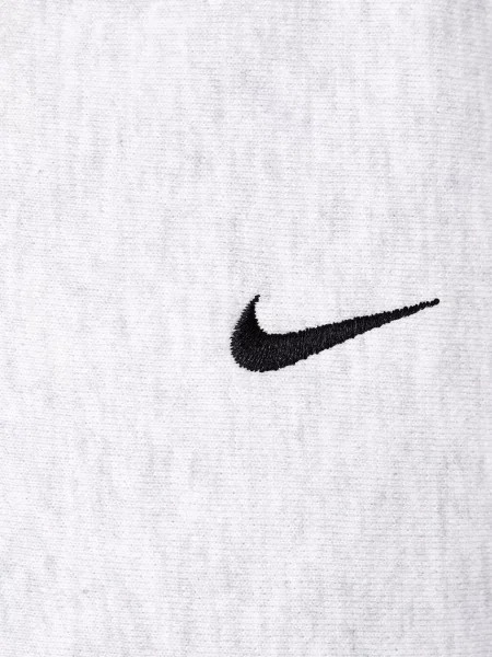 Флийс суичър с качулка Nike Sportswear с качулка сиво