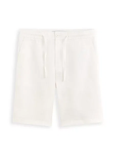 Lanene kratke hlače Celio bela