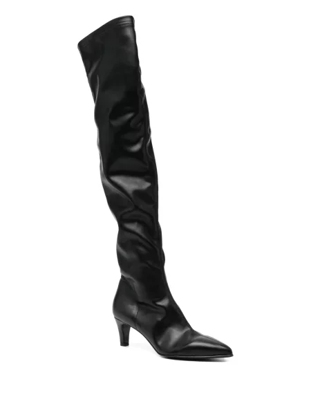 Botine Chuckies din piele negru