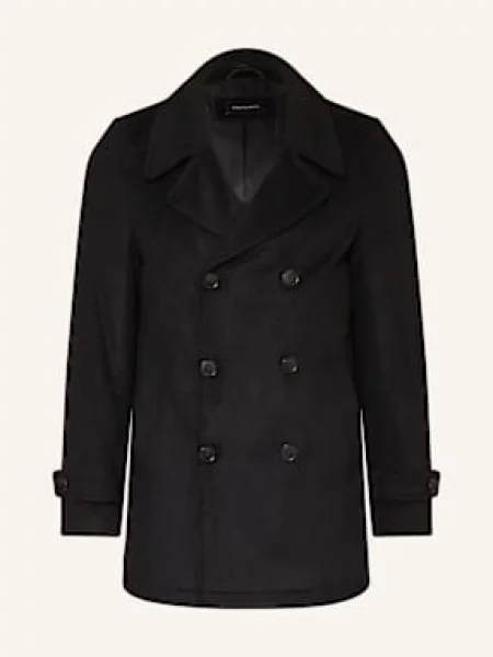 Strokesman's Caban Kabát černá