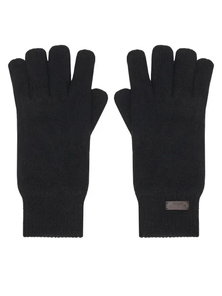 Barbour Мъжки ръкавици Carlton черен