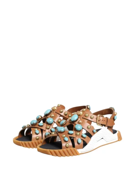 Sandale Dolce & Gabbana cu tepi maro