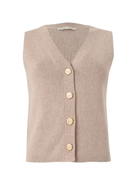 Abercrombie & Fitch Vestă tricotată deschis maro