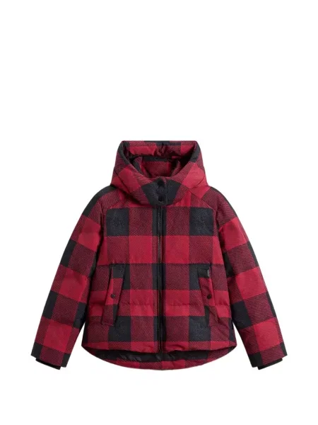 Geacă Woolrich în carouri roșu