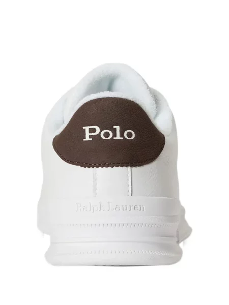 Кожени боти Polo Ralph Lauren бродирани бяло