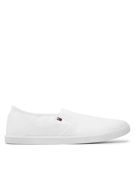 Pantofi Tommy Hilfiger din canvas alb