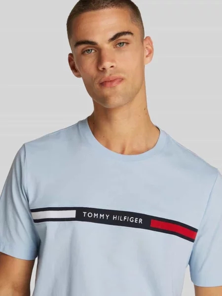 T-shirt o kroju regular fit z czystej bawełny Tommy Hilfiger