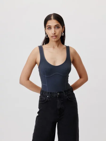 LeGer by Lena Gercke Tricou body Marlen închis gri