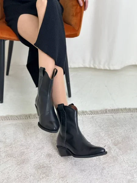 Шкіряні Чоботи чорний