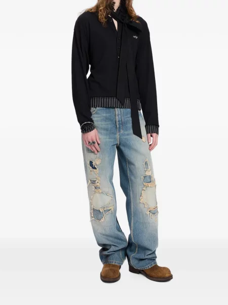 Lung tricou Ann Demeulemeester negru