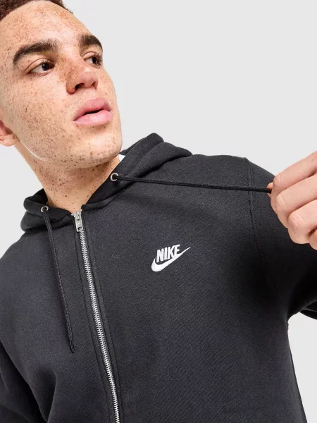 Nike Bluza Rozpinana Z Kapturem M Nsw Club czarna