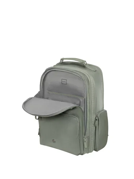 Кожаный повседневный рюкзак Samsonite зеленый