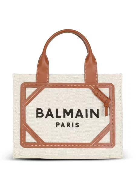 Geantă shopper Balmain cu autograf
