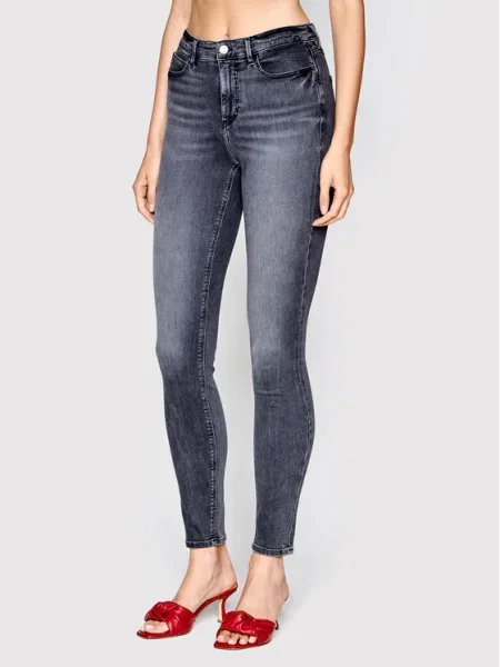 Guess Blugi Skinny Fit gri