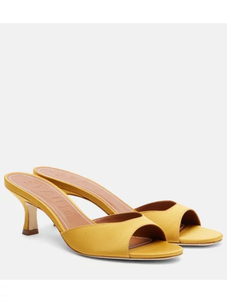 Usnjene mules Staud rumena