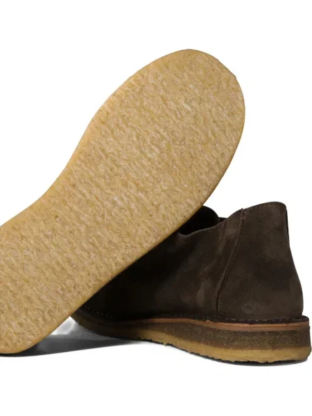 Pantofi loafer Astorflex cu șireturi din piele de căprioară maro
