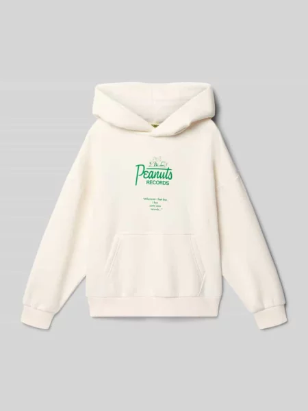 Bluza z kapturem w kroju regular fit z Mieszanka bawełny Model PEANUTS' Only & Sons