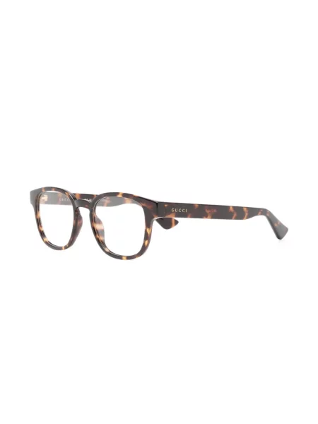 Saulės akiniai Gucci Eyewear su autografu ruda