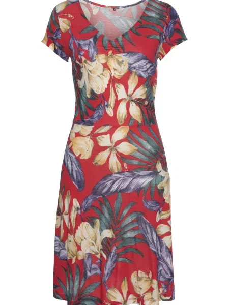 BEACH TIME Rochie de plaja albastru regal / galben pastel roșu