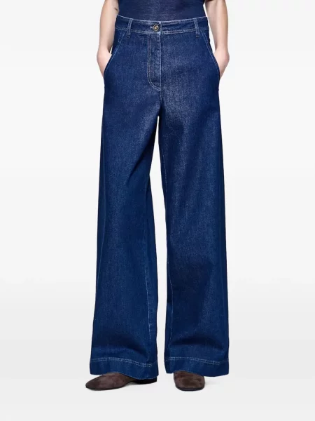 Blugi cu picior larg Giorgio Armani albastru