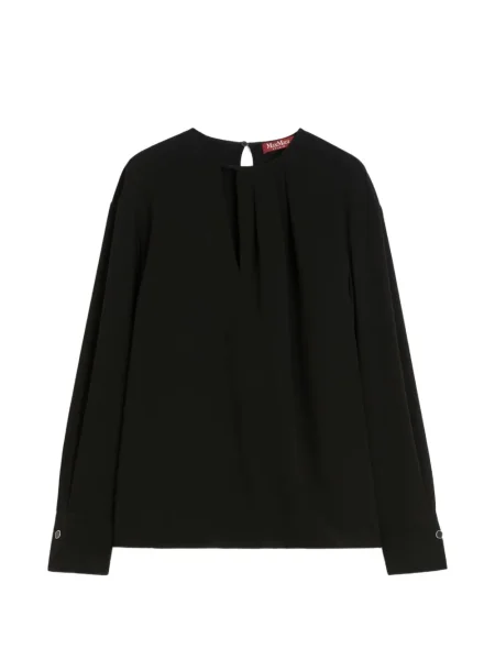 Bluză Max Mara plisată negru