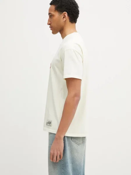 Andersson Bell t-shirt Love beżowy z nadrukiem biała