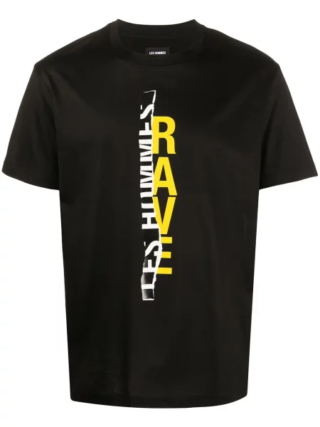 Tricou Les Hommes cu imagine negru