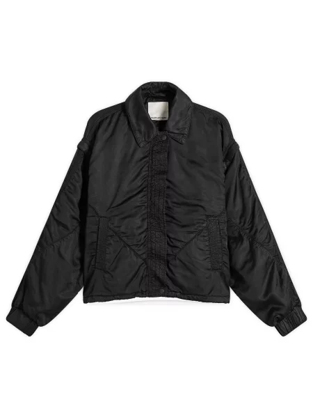 Satynowy kurtka bomber Ymc czarny