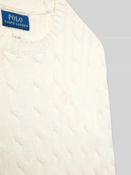 Regular Fit sweter z czystej bawełny Polo Ralph Lauren Teens biały