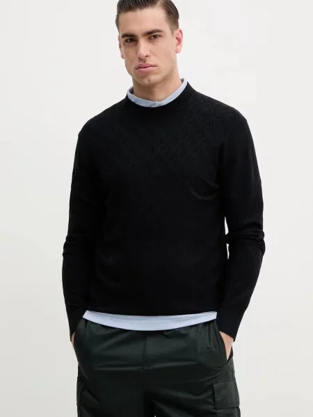 Armani Exchange pulover barbati marin light albastru