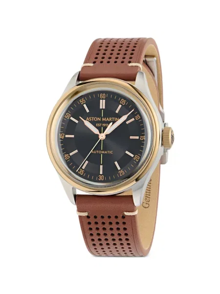 Bőr óra Aston Martin Watches fekete