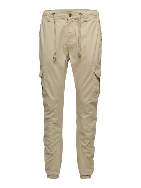 Běžecké tepláky Urban Classics béžové