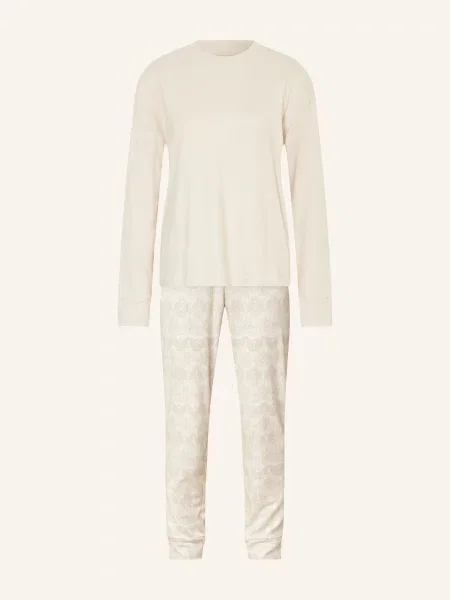 Schiesser Piżama Selected Premium beige beżowa