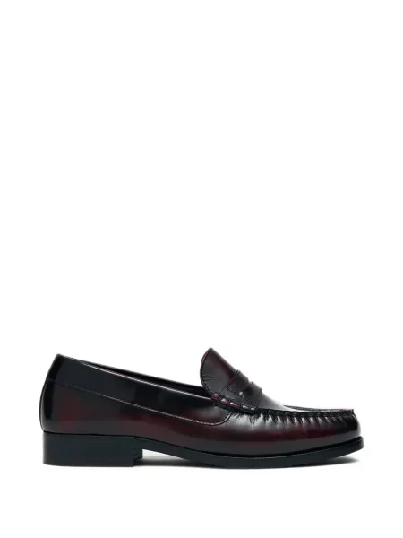 Pantofi loafer Alohas din piele roșu