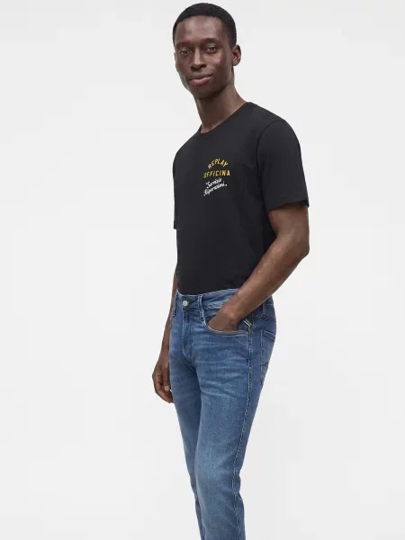 REPLAY Džínsy ANBASS denim modrá