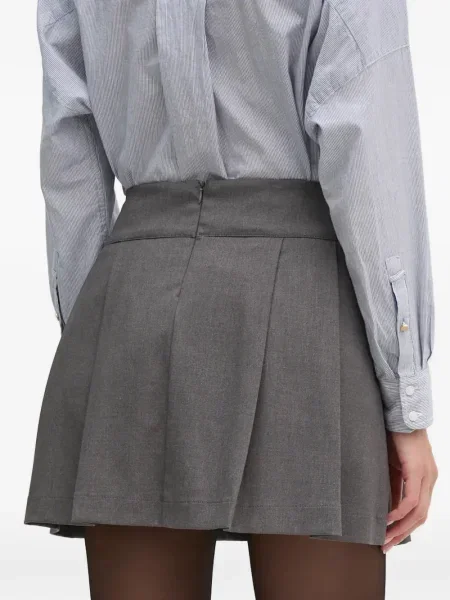Fusta plisata Gaudi plisată gri