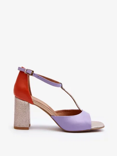 Usnjene sandali Laura Messi vijolična