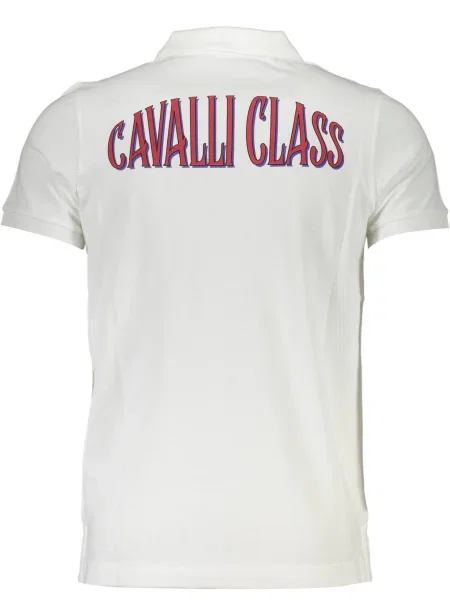 Polo Cavalli Class cu mâneci scurte alb