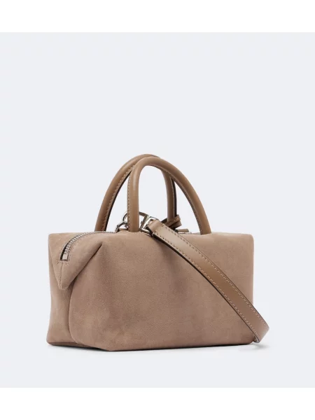 Top Max Mara din piele de căprioară bej