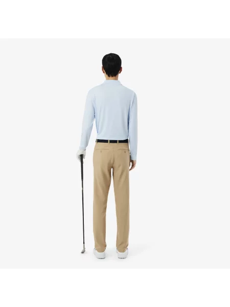 Lacoste Spodnie Golfowe Slim Fit Ultra Dry beżowy