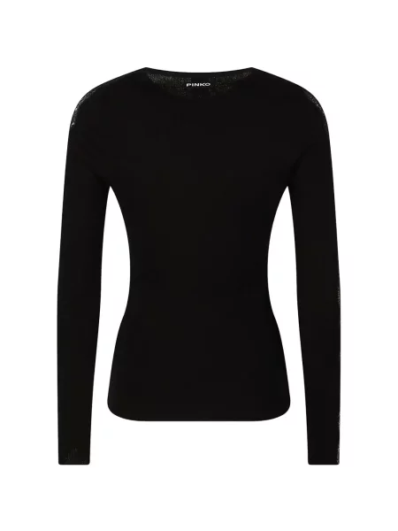 Pulover Pinko din dantelă negru