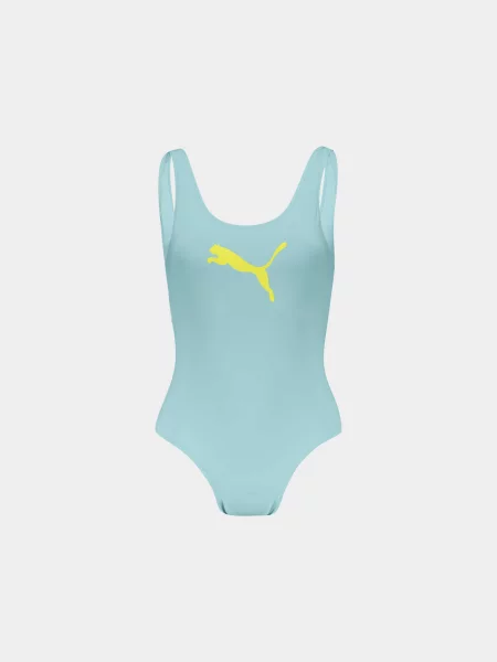 Купальник PUMA Swim Swimsuit 1p комбінований верх зелений